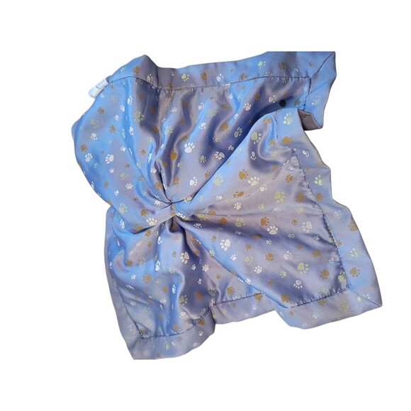 Carters Blue Brown Puppy Dog Plush Baby Lovey Security Blanket Rattle - Picture 3 of 5